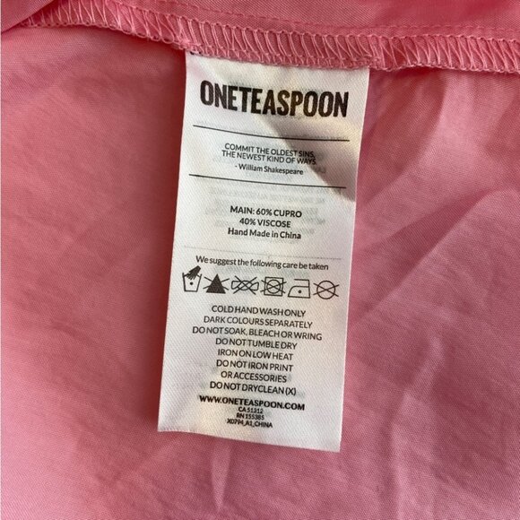 NWT One Teaspoon Delirious Cami with lace trim in Pink size XL - Picture 6 of 6